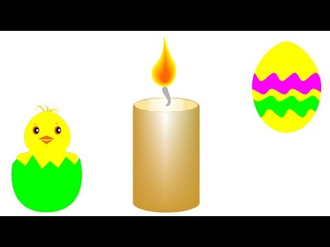 Видео: CorelDRAW - Горящая Свеча. Пасхальная тематика.