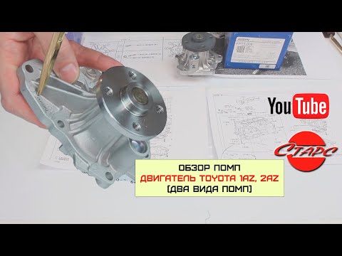 Видео: 1AZFE, 1AZFSE (2L), 2AZFE, 2AZFSE (2.4L) Toyota помпа Aisin (обзор)