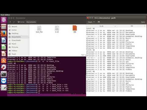 Видео: Linux команда tr - команда трансформации текста.