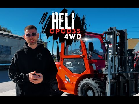Видео: Обзор на вилочный погрузчик Heli CPCD 35 4WD