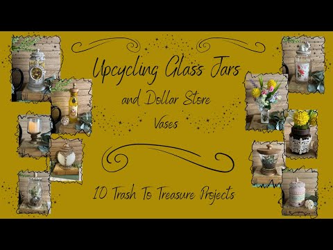 Видео: 10 идей по переработке банок и ваз из долларового дерева // Мусор в сокровища