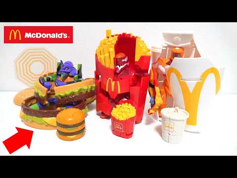 Видео: Совместная игрушка McDonald's и EVANGELION, в которой гамбургер превращается в EVANGELION