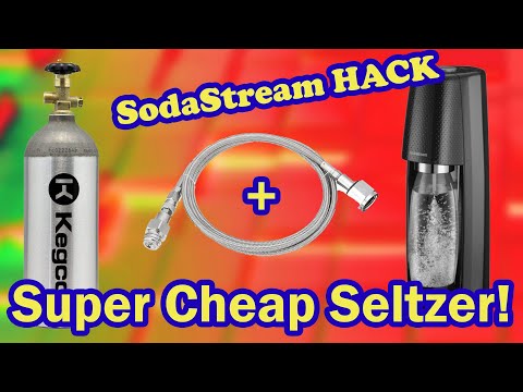 Видео: Никогда больше не платите за сельтерскую воду! (в долгосрочной перспективе) Sodamod Sodastream