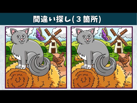 Видео: Найдите 3 отличия | Иллюстрация Версия #990