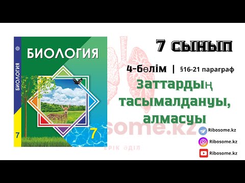 Видео: 7-сынып Заттардың тасымалдануы,алмасуы §16-21 тақырып 4-бөлім / Ribosome.kz / Ерік Әділ