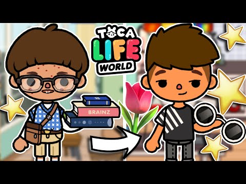 Видео: ПРЫЩАВЫЙ БОТАНИК СТАНОВИТСЯ ПОПУЛЯРНЫМ КРАСАВЧИКОМ!🤓 Toca Boca Life World