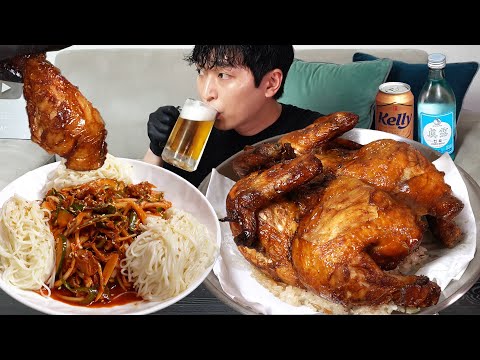 Видео: Вкусная курица-гриль и пряный трубач MUKBANG REALSOUND ASMR EATINGSHOW
