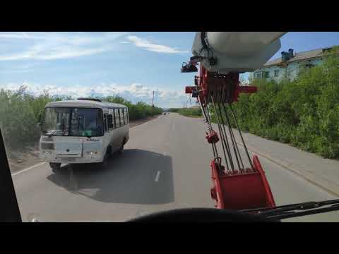 Видео: Работа на автокране Галичанин КС-65713-1 . Перевозка оборудования.