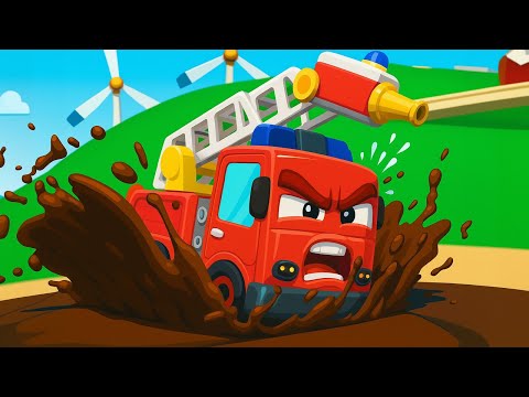 Видео: Пожарный Грузовик УВЯЗ в ГРЯЗИ! | Починка авто