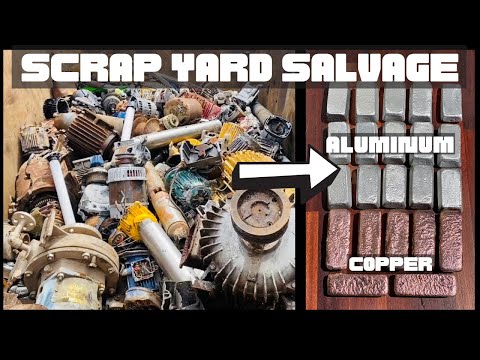 Видео: Motor Melt Down - Спасение на свалке -Из мусора в сокровища -ASMR Metal Melting -BigStackD Bulk Bars