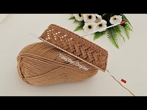 Видео: WOW 🧶Простой узор для ажурного вязания спицами на двух спицах