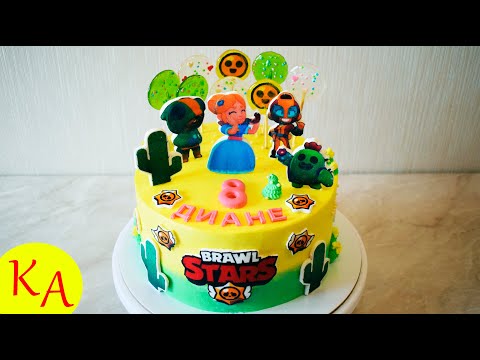 Видео: Торт Бравл старс/сметанно - масляный крем