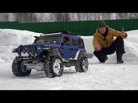 Видео: Такой JEEP WRANGLER 4X4  хочет каждый! ... Огромный Axial SCX6 часть 5