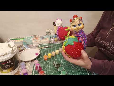 Видео: Гусеница на клубнике. Мастер класс. Часть 3. Завершение.