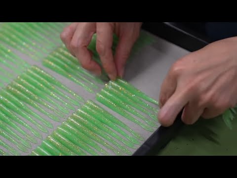 Видео: Процесс изготовления японской приманки для червей. Лучшая фабрика по производству приманок в Японии.