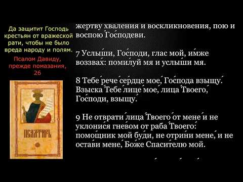 Видео: Псалмы 1,22,26,33,50,90,102,142 с текстом