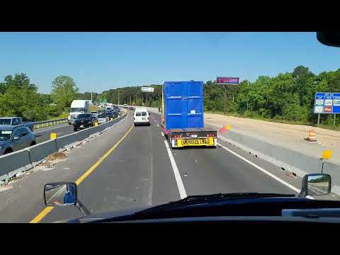 Видео: Дальнобой США. 3 цепи на ящики... как там оказались полицейские? увидели