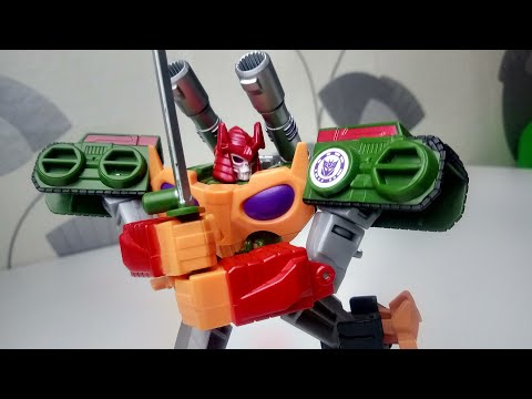 Видео: ВСТАВАЙ, САМУРАЙ! - Transformers: Robots in Disguise: Combiner Force Warrior Class BLUDGEON/БЛАДЖЕН