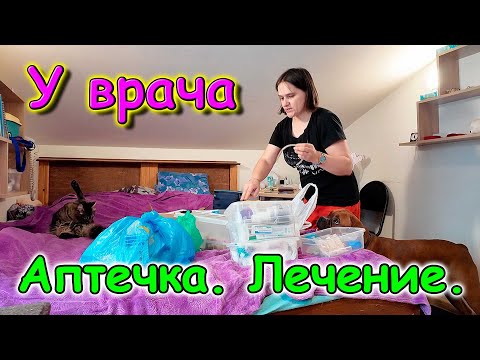 Видео: В городе с детьми. Что решили у врача. Разбираю аптечку. (11.25г.) Семья Бровченко.