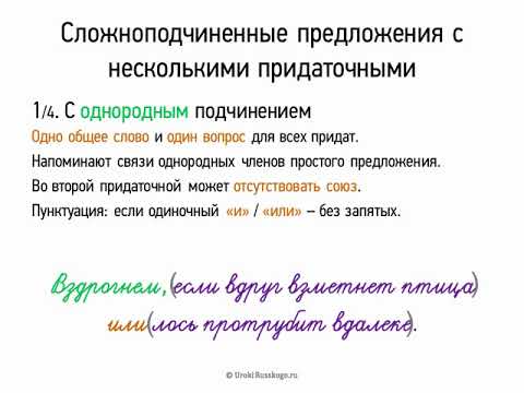 Видео: Сложноподчиненные предложения с несколькими придаточными (9 класс, видеоурок-презентация)
