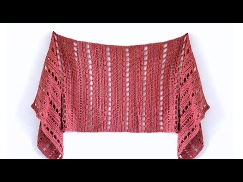 Видео: Как связать идеальную женскую шаль крючком современным швом легко и весело.