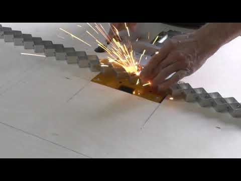 Видео: Сотовый (ячеистый ) стол лазерного станка.