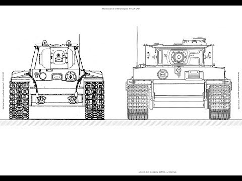 Видео: Тяжелый танк Pz.kpfw.VI Тигр против Советского КВ-1 обр.42г.