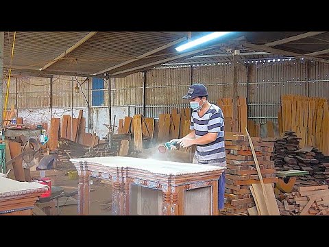 Видео: Удивительные плотники на старой мебельной фабрике! Вьетнамский процесс изготовления мебели