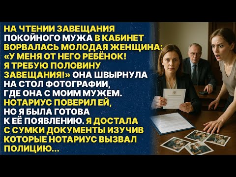 Видео: У меня сын от вашего покойного мужа! - Сказала незнакомка в кабинете нотариуса