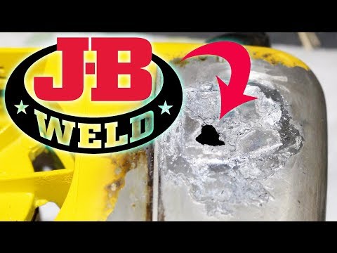 Видео: JB WELD заделал дыру в бензобаке! Работает ли JB Weld?