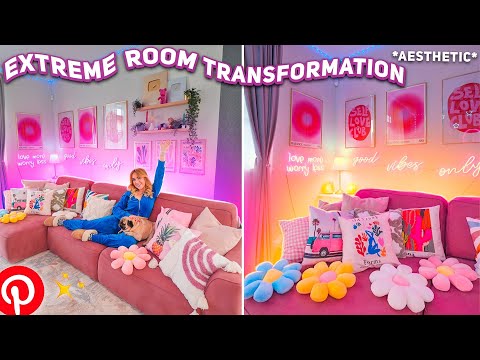 Видео: ПОЛНАЯ ПЕРЕДЕЛКА ГОСТИННОЙ КОМНАТЫ как в Pinterest!🌸 *+уборка и расхламление* Room Makeover 2023