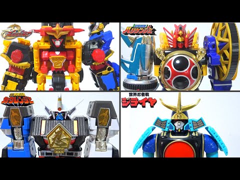 Видео: [Робо-ниндзя] Muteki Shogun, Senpuujin, Shurikenjin и Jiraiya Jiraishin [Sentai & Metal Hero]