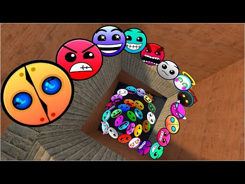 Видео: Geometry Dash и Lobotomy Dash Nextbots: преследуйте меня в лабиринте Gmod