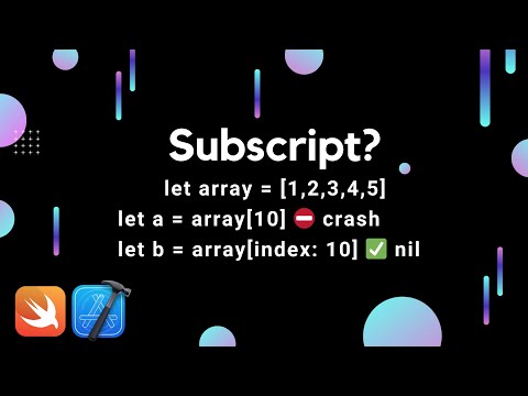 Видео: Что такое сабскрипт? Безопасное извлечение элемента из массива (Swift, Xcode, subscript)