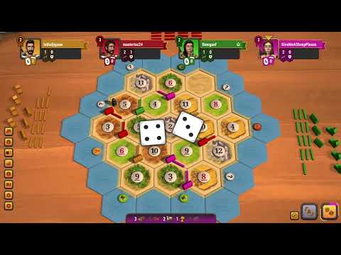 Видео: Колонизаторы - Барашковый рай! Игра с комментариями. Catan Universe