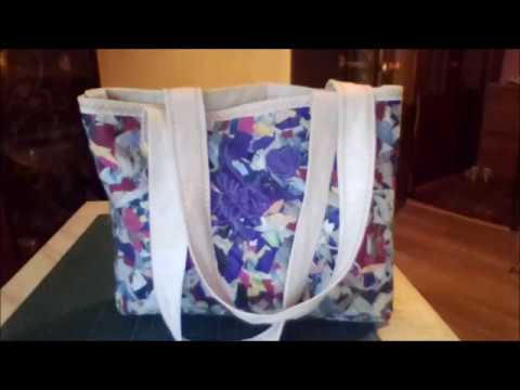 Видео: Шьем сумку из мусора в технике "Пицца" («Мусорная техника») или "Под стеклом"