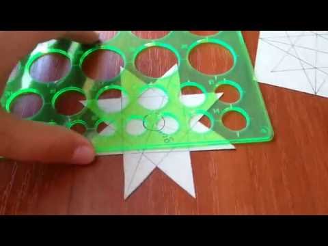 Видео: Шаблон для бантика звездочка или круглого бантика