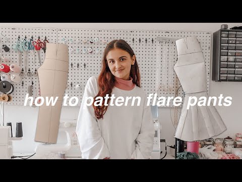 Видео: Основы дизайна одежды | как выкроить брюки-клеш!