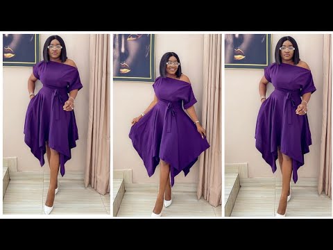 Видео: МОДНОЕ ПЛАТЬЕ-ПЛАТОК ИЗ ПЛАТЬЯ-ПЛАТОК || Кройка и шитье