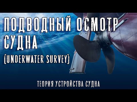 Видео: Подводный осмотр судна - Underwater survey. (ТУС - теория устройства судна)