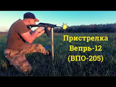 Видео: Пристрелка Вепрь-12 (ВПО-205)