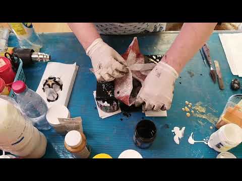 Видео: 24 Техника акриловой заливки.Жидкий акрил. Цветок. Fluid art.Абстрактная картина.