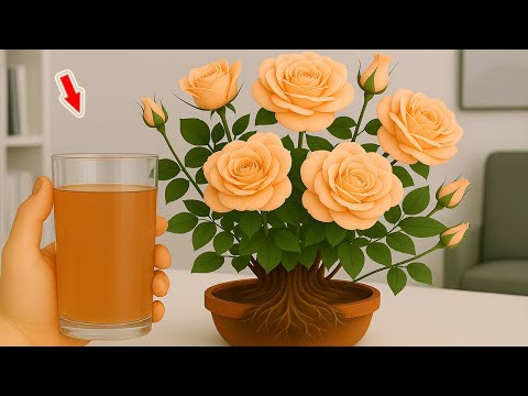 Видео: Всего 1 чашка! Внезапно ветка розы пустила корни и расцвела неудержимо!