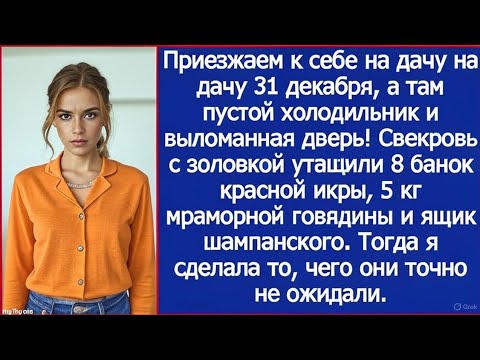 Видео: Мы приехали к себе на дачу 31 декабря, а там пустой холодильник и выломанная дверь!