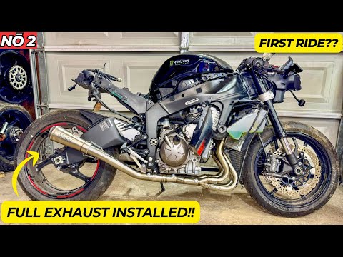 Видео: Восстановление Kawasaki Ninja ZX6R, повреждённого в аварии. Часть 2