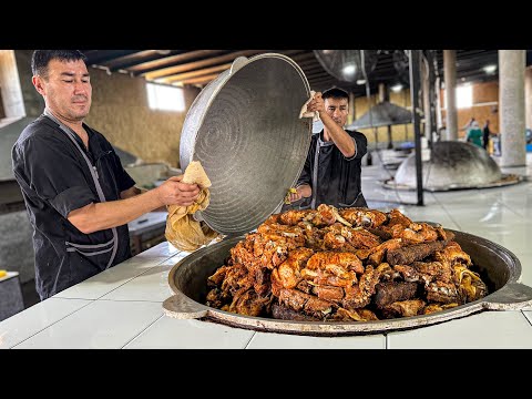 Видео: Знаете ли Вы, что в Узбекистане за день ГОТОВИТСЯ и ПРОДАЕТСЯ 400-500 кг МЯСА? Узбекская Кухня