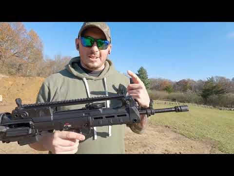 Видео: Springfield Hellion, ствол 20 дюймов, со штыком (стрельба на дистанции)