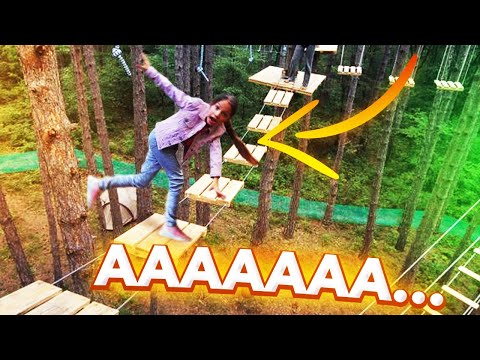 Видео: АААААА... ТАРЗАНКА Челлендж Застряла в парке / Вики Шоу