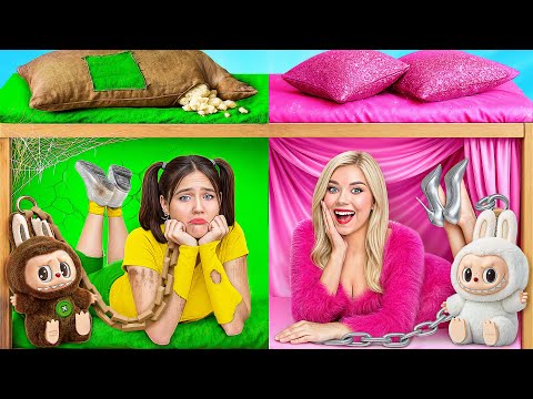 Видео: Секретный Домик Под Кроватью | Богатая vs Бедная Сумасшедший Челлендж от Multi DO Girls