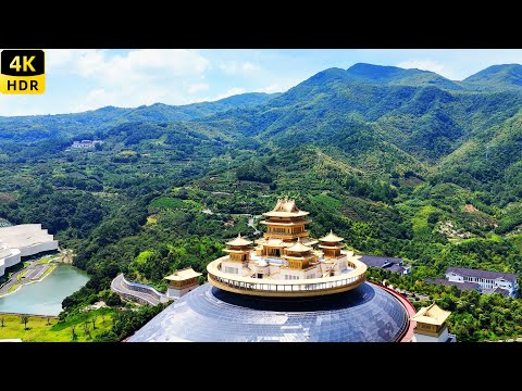 Видео: Посетите потрясающий буддийский дворец облаков в Китае, строительство которого заняло шесть лет.